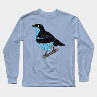 Artwork of a Black-Faced Dacnis I Long Sleeve T-Shirt